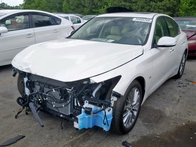 JN1EV7AP8KM510106 - 2019 INFINITI Q50 LUXE WHITE photo 2