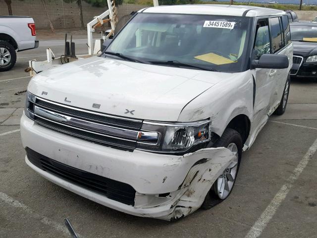 2FMGK5B85DBD14395 - 2013 FORD FLEX SE WHITE photo 2