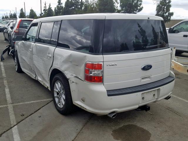 2FMGK5B85DBD14395 - 2013 FORD FLEX SE WHITE photo 3