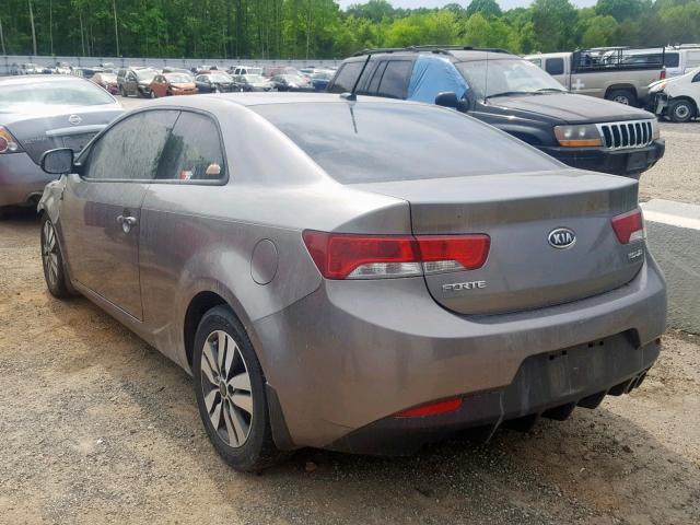 KNAFU6A2XD5656665 - 2013 KIA FORTE EX SILVER photo 3