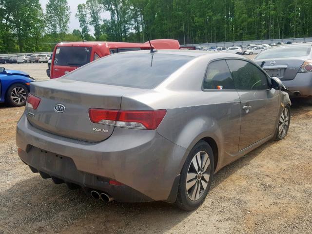 KNAFU6A2XD5656665 - 2013 KIA FORTE EX SILVER photo 4