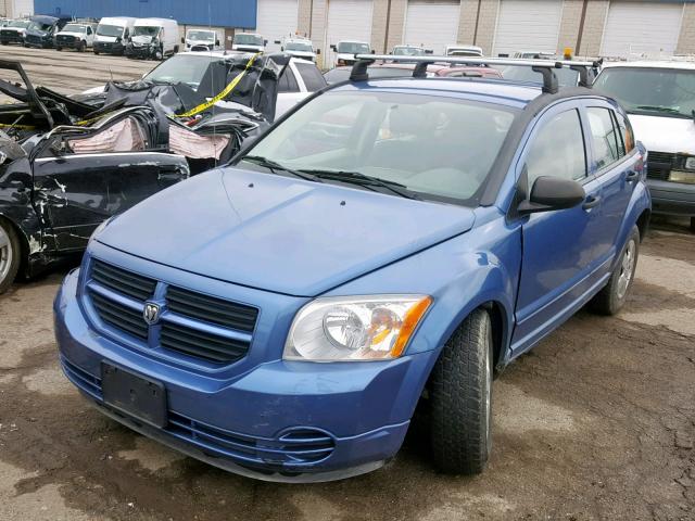 1B3HB28B37D258208 - 2007 DODGE CALIBER BLUE photo 2