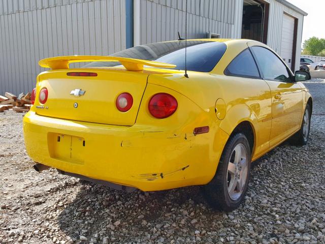 1G1AL18F977282174 - 2007 CHEVROLET COBALT LT YELLOW photo 4