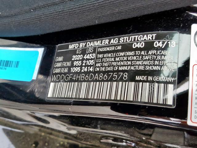 WDDGF4HB6DA867578 - 2013 MERCEDES-BENZ C 250 BLACK photo 10