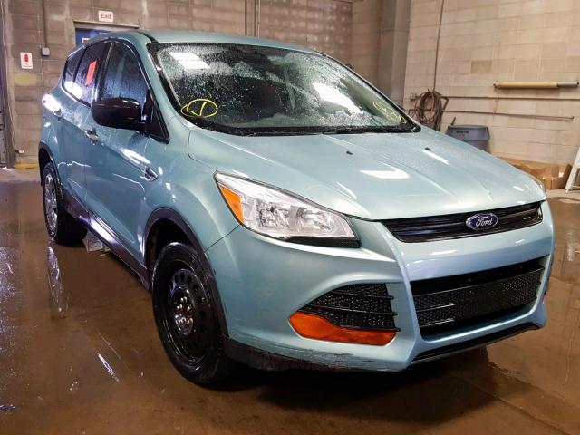 1FMCU0F76DUC52772 - 2013 FORD ESCAPE S GREEN photo 1