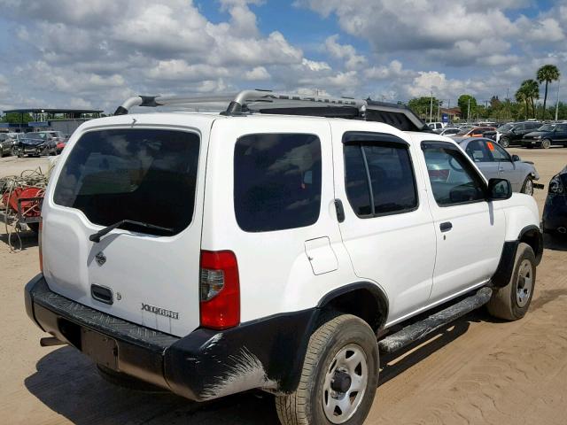 5N1ED28T2YC511056 - 2000 NISSAN XTERRA XE WHITE photo 4