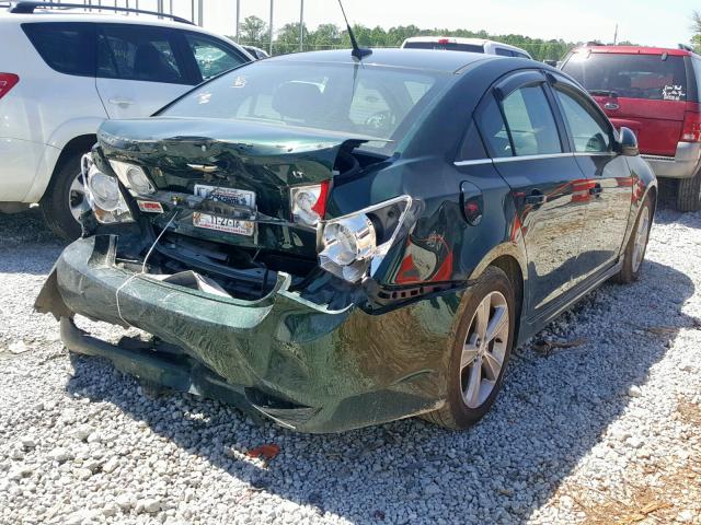 1G1PE5SB0E7152475 - 2014 CHEVROLET CRUZE LT GREEN photo 4