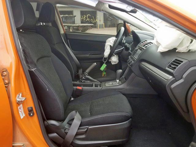 JF2GPAWC3E8260355 - 2014 SUBARU XV CROSSTR ORANGE photo 5