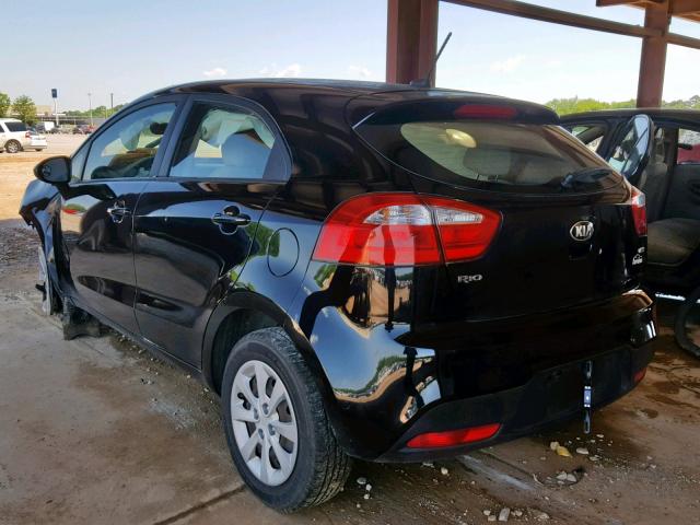 KNADM5A37D6228198 - 2013 KIA RIO LX BLACK photo 3