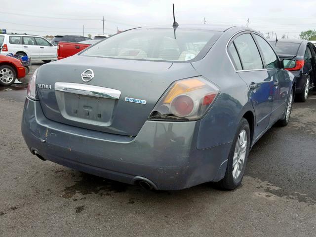 1N4CL2APXAC121488 - 2010 NISSAN ALTIMA HYB GRAY photo 4