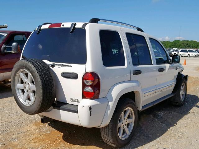 1J4GL58K67W645844 - 2007 JEEP LIBERTY LI WHITE photo 4