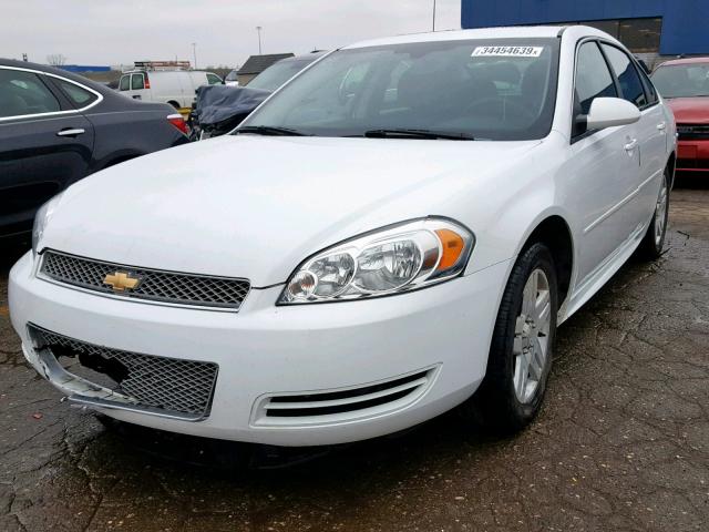 2G1WB5E38E1181163 - 2014 CHEVROLET IMPALA LIM WHITE photo 2