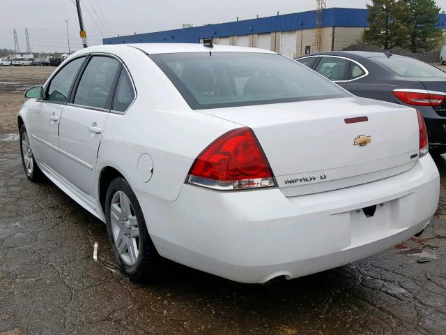 2G1WB5E38E1181163 - 2014 CHEVROLET IMPALA LIM WHITE photo 3