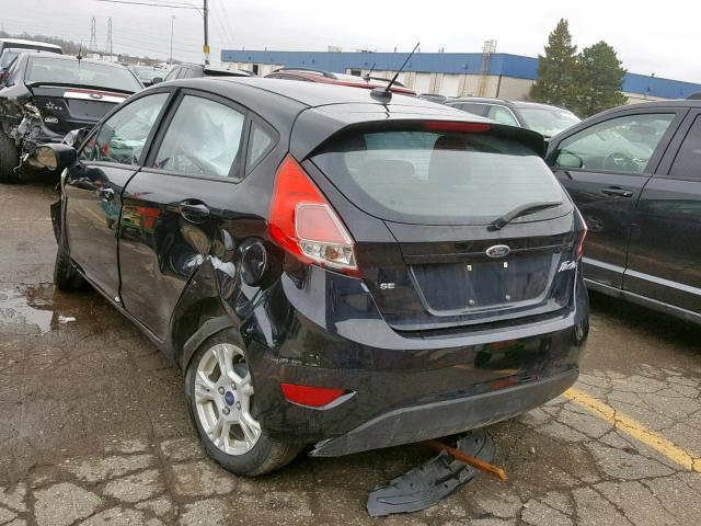 3FADP4EJ8GM119613 - 2016 FORD FIESTA SE BLACK photo 3