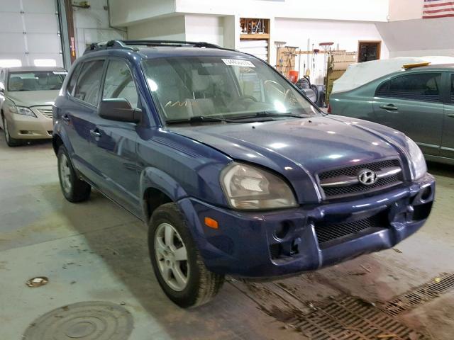 KM8JM12B85U080124 - 2005 HYUNDAI TUCSON GL BLUE photo 1