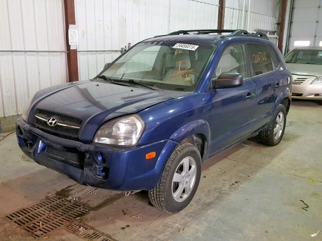 KM8JM12B85U080124 - 2005 HYUNDAI TUCSON GL BLUE photo 2