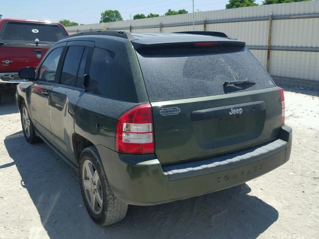 1J8FT47W18D562229 - 2008 JEEP COMPASS SP 绿色 照片 3