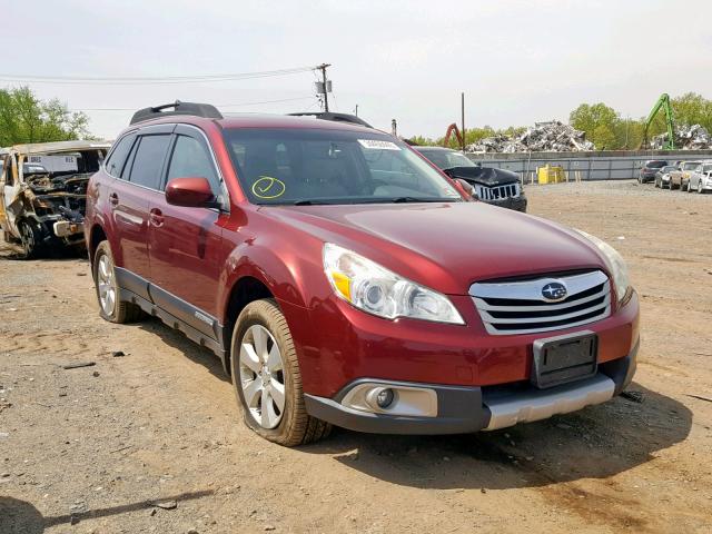 4S4BRDKC7B2403456 - 2011 SUBARU OUTBACK 3. RED photo 1