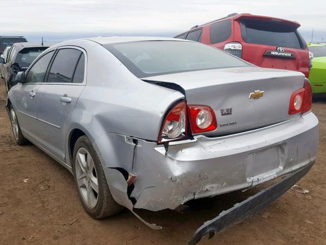 1G1ZA5EU1CF104357 - 2012 CHEVROLET MALIBU LS SILVER photo 3