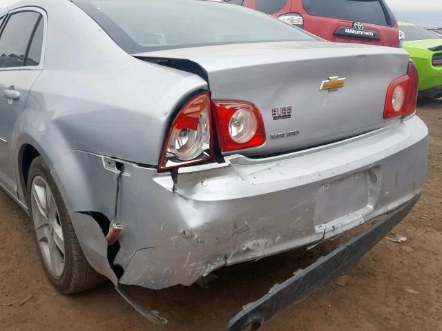 1G1ZA5EU1CF104357 - 2012 CHEVROLET MALIBU LS SILVER photo 9