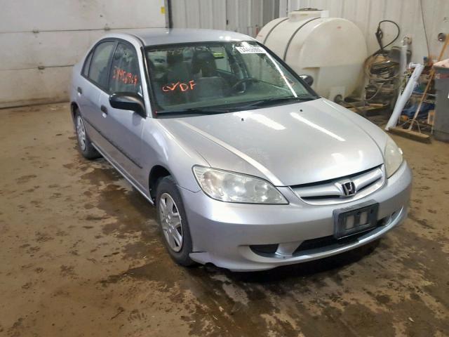 2HGES15154H630039 - 2004 HONDA CIVIC DX SILVER photo 1