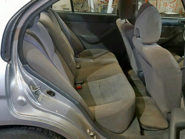 2HGES15154H630039 - 2004 HONDA CIVIC DX SILVER photo 6