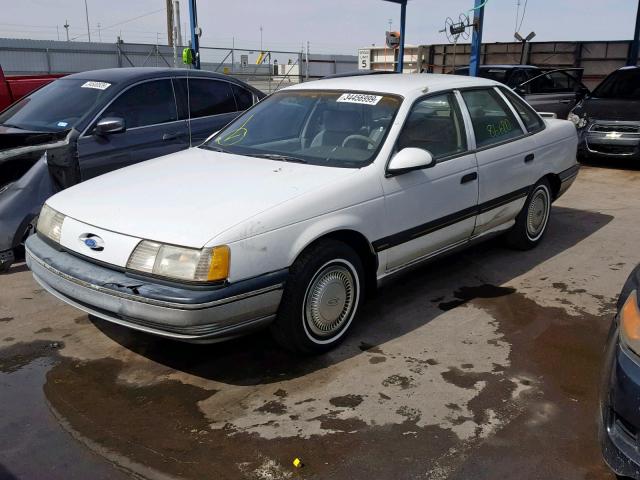 1FABP52U8KG185867 - 1989 FORD TAURUS GL WHITE photo 2