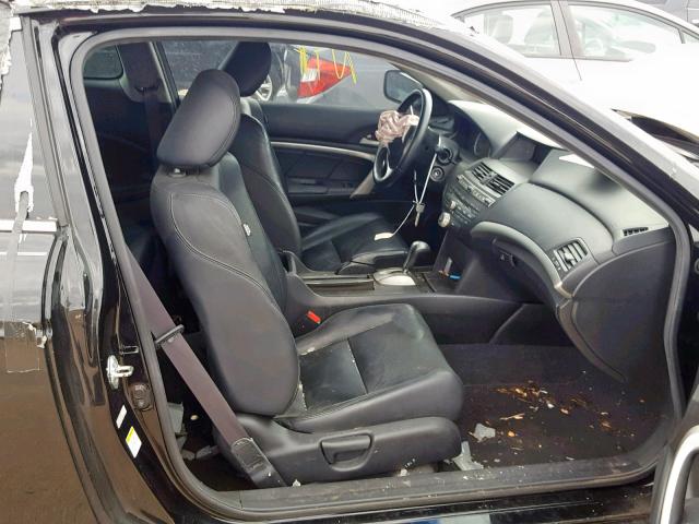 1HGCS2B87AA004047 - 2010 HONDA ACCORD EXL BLACK photo 5