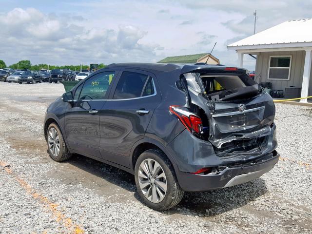 KL4CJASB1JB572029 - 2018 BUICK ENCORE PRE GRAY photo 3