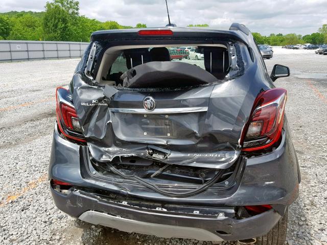 KL4CJASB1JB572029 - 2018 BUICK ENCORE PRE GRAY photo 9