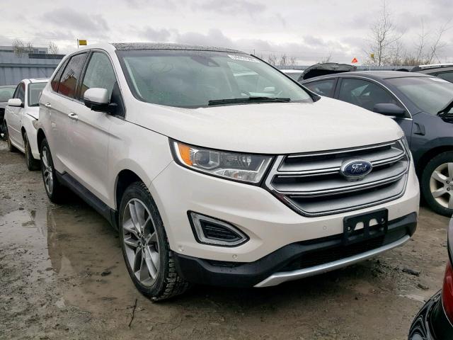 2FMPK4K94FBB68917 - 2015 FORD EDGE TITAN WHITE photo 1