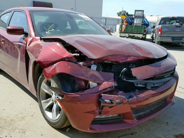 2C3CDXHG3JH166817 - 2018 DODGE CHARGER SX MAROON photo 9