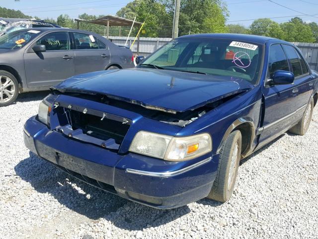 2MEFM75WX6X644229 - 2006 MERCURY GRAND MARQ BLUE photo 2