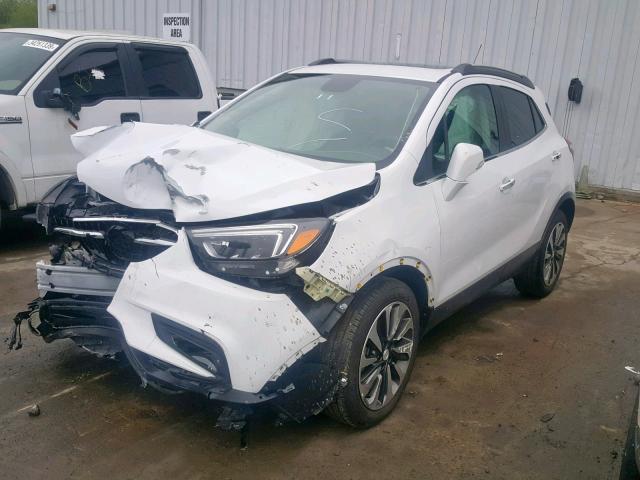 KL4CJCSB0JB525487 - 2018 BUICK ENCORE ESS WHITE photo 2