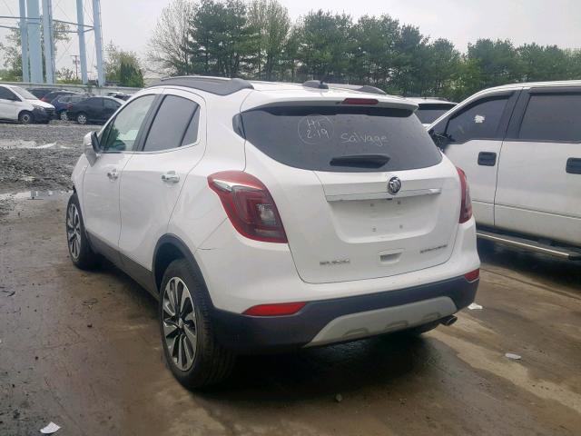 KL4CJCSB0JB525487 - 2018 BUICK ENCORE ESS WHITE photo 3