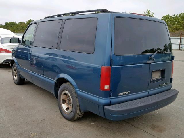 1GNDM19WX1B137608 - 2001 CHEVROLET ASTRO GREEN photo 3