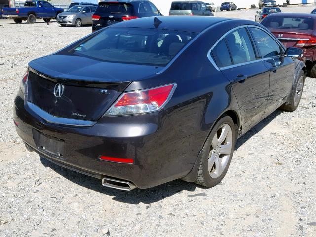 19UUA9E54EA001288 - 2014 ACURA TL TECH GRAY photo 4