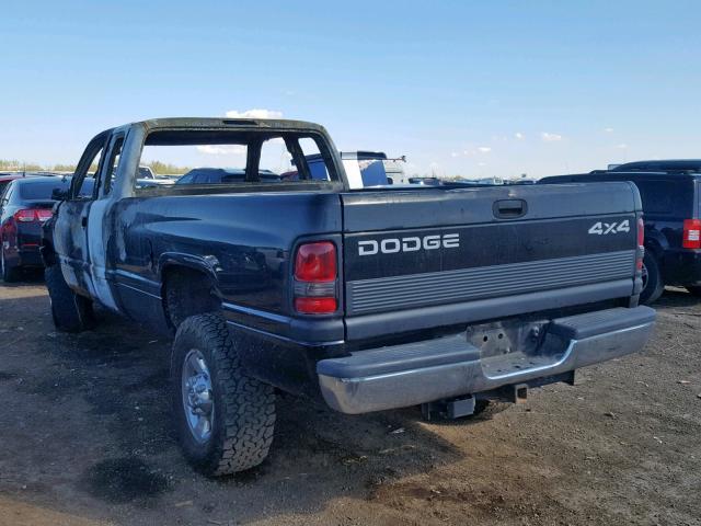 1B7KF236XXJ521671 - 1999 DODGE RAM 2500 BLACK photo 3