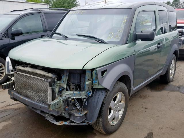 5J6YH285X3L019191 - 2003 HONDA ELEMENT EX GREEN photo 2