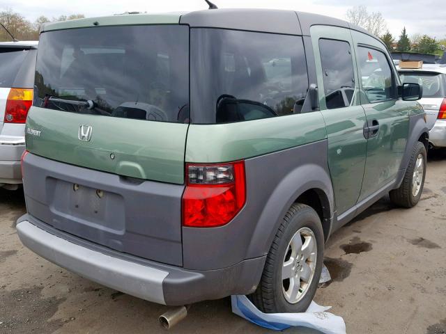 5J6YH285X3L019191 - 2003 HONDA ELEMENT EX GREEN photo 4