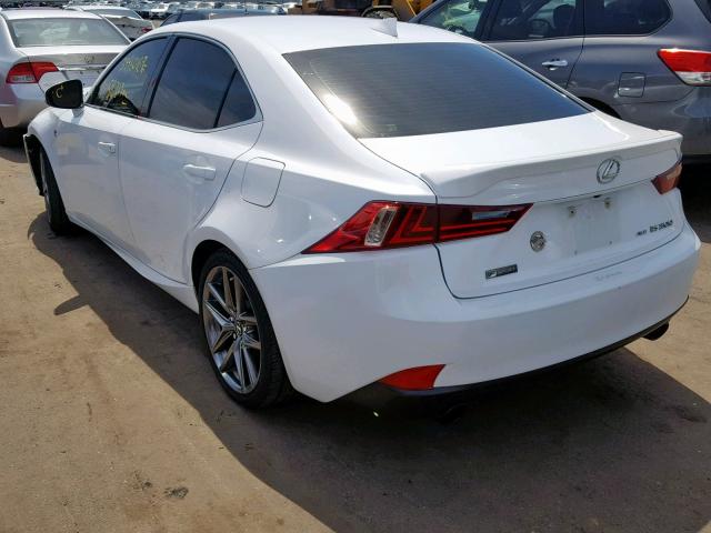 JTHCM1D25G5006567 - 2016 LEXUS IS 300 WHITE photo 3