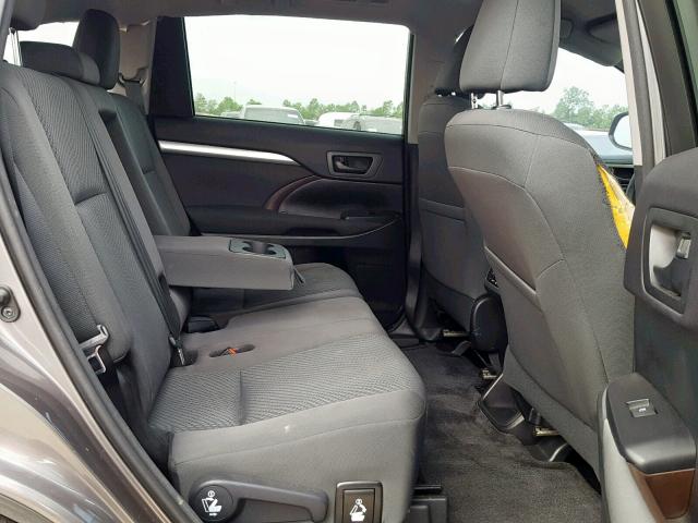 5TDZKRFH7GS157003 - 2016 TOYOTA HIGHLANDER GRAY photo 6