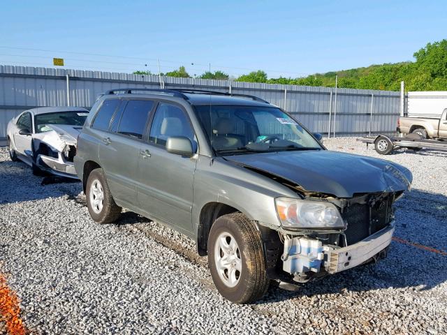 JTEGD21A040076664 - 2004 TOYOTA HIGHLANDER GRAY photo 1