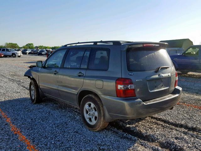 JTEGD21A040076664 - 2004 TOYOTA HIGHLANDER GRAY photo 3