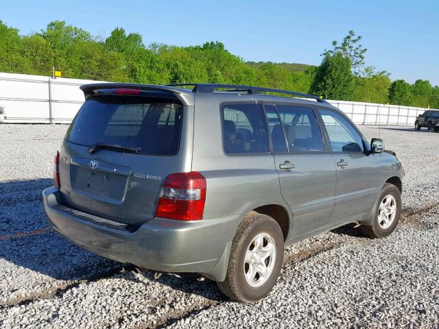 JTEGD21A040076664 - 2004 TOYOTA HIGHLANDER GRAY photo 4