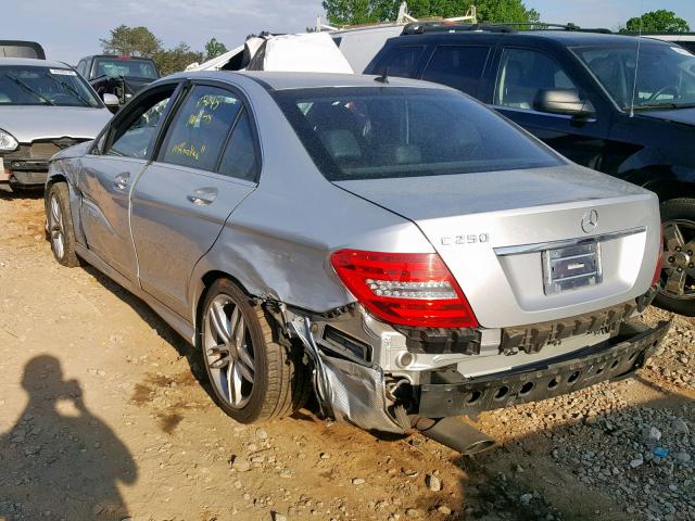 WDDGF4HB8EG224065 - 2014 MERCEDES-BENZ C 250 SILVER photo 3