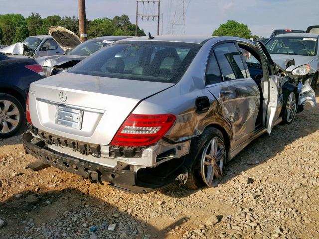 WDDGF4HB8EG224065 - 2014 MERCEDES-BENZ C 250 SILVER photo 4