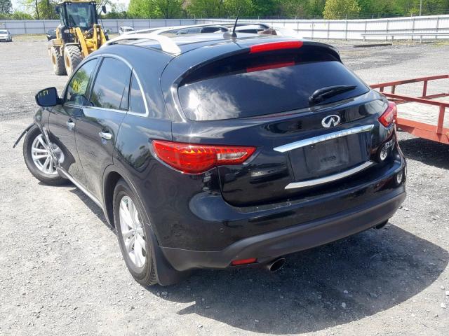 JN8AS1MWXAM857170 - 2010 INFINITI FX35 BLACK photo 3