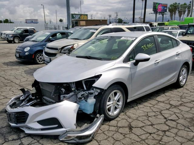 1G1BE5SM5H7194947 - 2017 CHEVROLET CRUZE LT SILVER photo 2