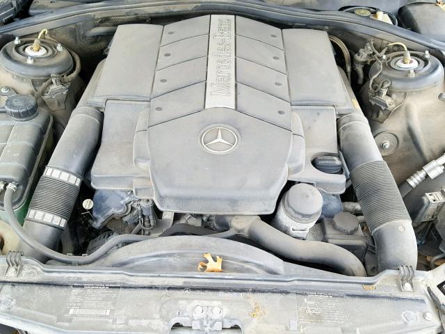 WDBNG75J42A262000 - 2002 MERCEDES-BENZ S 500 GRAY photo 7